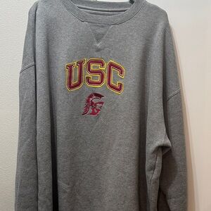 USC Gray Crewneck Sweater